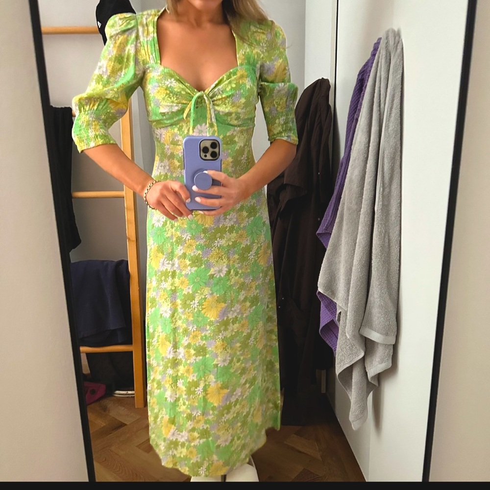 Green Rixo maxi dress